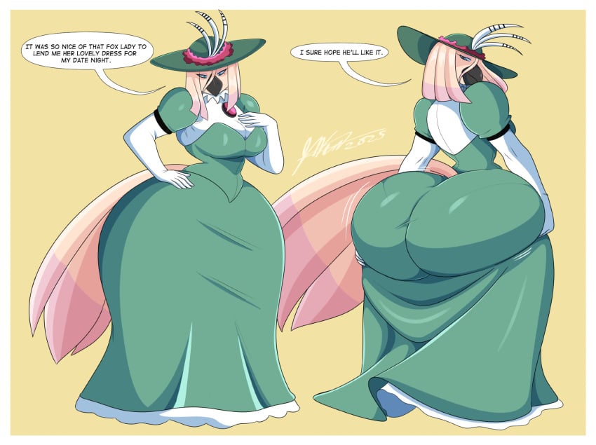 artjwink ass_in_dress big_ass big_breasts breasts bubble_butt cleavage female furry headmistress_(jwinkz) huge_ass huge_breasts jwinkz tagme thick_thighs wide_hips