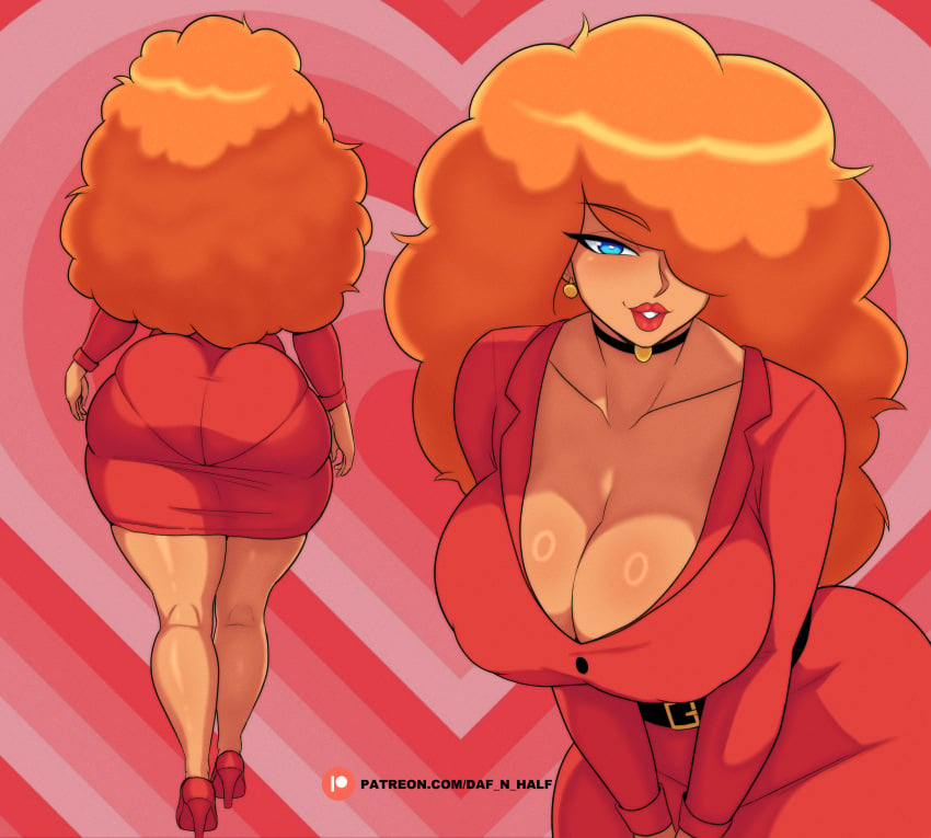 1female 1girls ass big_ass big_breasts breasts daf_n_half female female_only powerpuff_girls round_ass sara_bellum secretary solo solo_female tagme thick thick_ass tight_clothes tight_clothing tight_dress