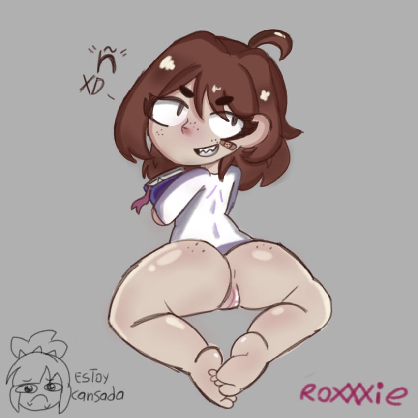 book brown_hair comission cute fangs nose roxxxie xd