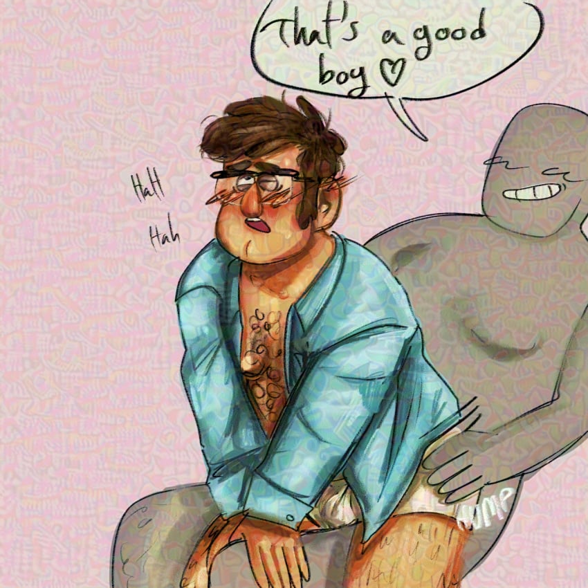 2boys faceless_male ford_pines gay gravity_falls grinding grinding_on_leg grinding_through_clothes humping humping_leg leaking_precum male_only open_clothes open_mouth open_shirt rubbing_against rutting stanford_pines thigh_job thighs yaoi