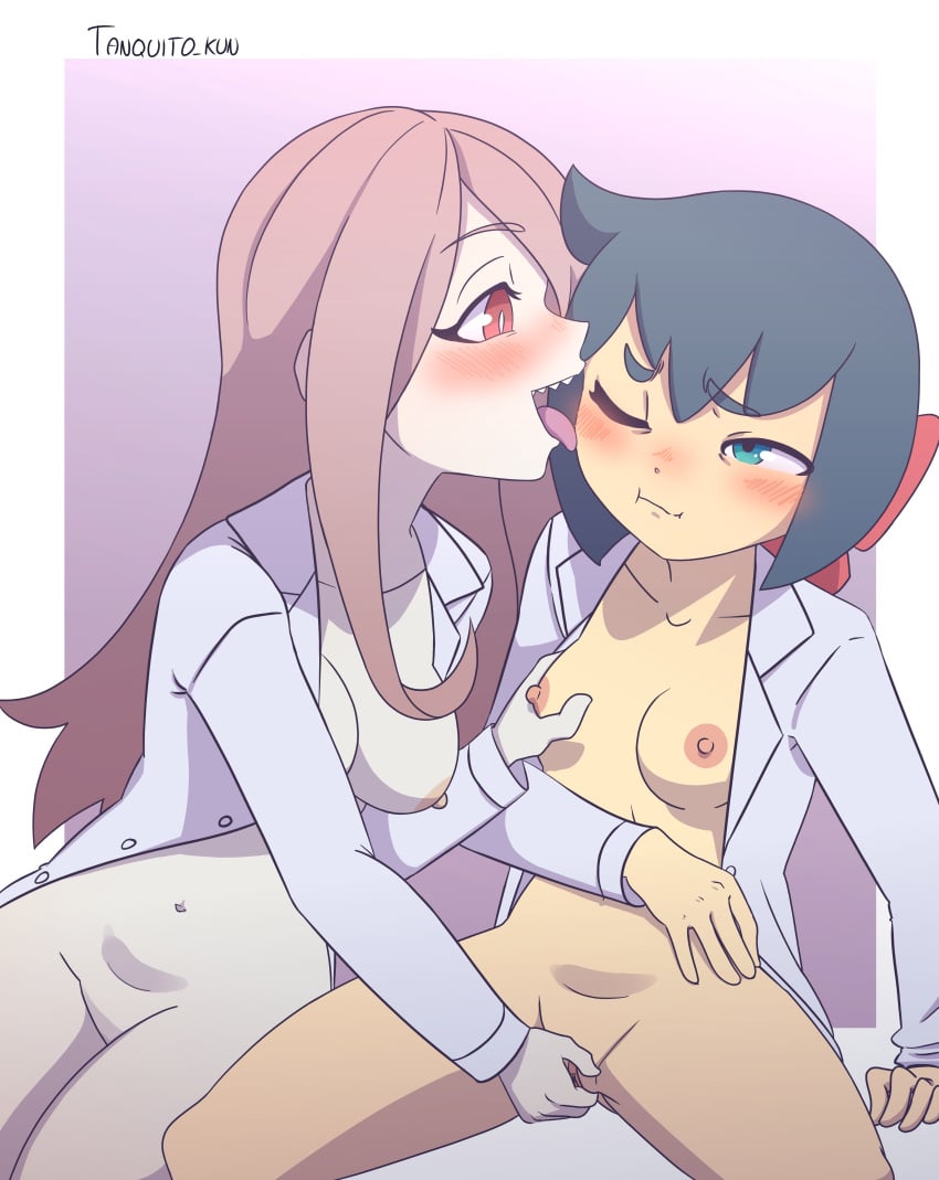 2girls constanze_amalie_von_braunschbank-albrechtsberger little_witch_academia nipples pussy sucy_manbavaran tagme tanquito yuri