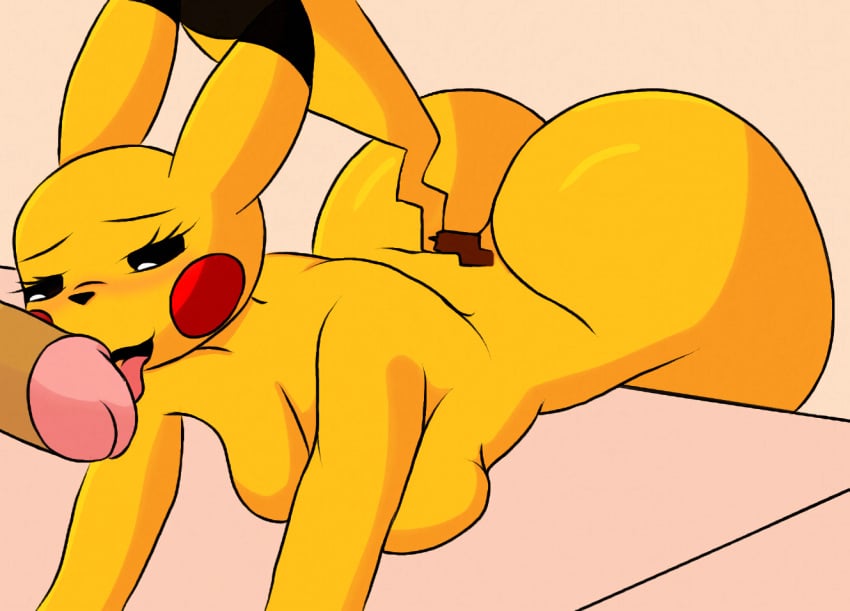 1boy 1boy1girl 1girls ahe_gao anthro blush eevee female focus_on_penis furry furry_only huge_ass huge_cock licking licking_penis lying male mkkstt8 pikachu pokemon pokemon_(species) rat tail yellow_body