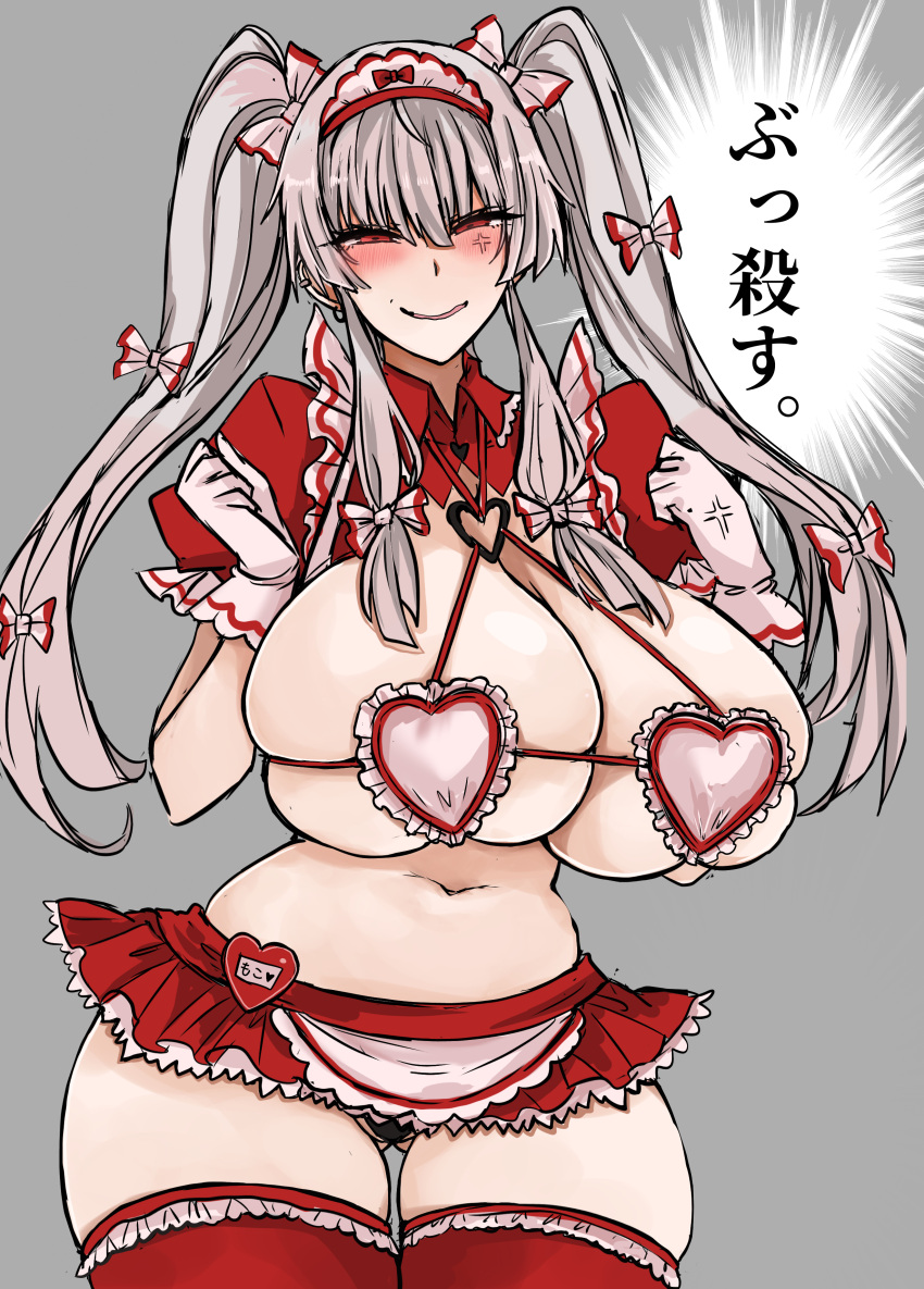 1girls alternate_costume fujiwara_no_mokou large_breasts micro_bikini touhou washiwa