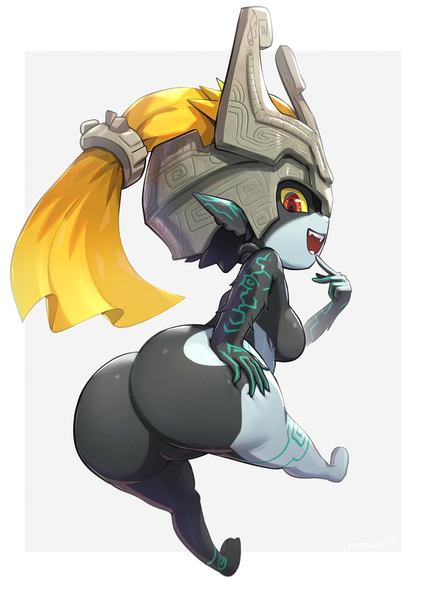 ass female gonzarez gonzarez1938 imp imp_midna midna nintendo open_mouth pointy_ears red_eyes sideboob solo tagme the_legend_of_zelda the_legend_of_zelda:_twilight_princess twilight_princess