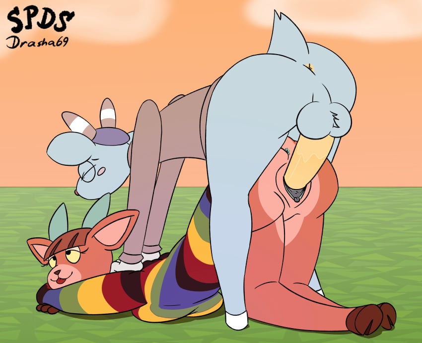 animal_crossing animated anthro anus ass balls bedroom_eyes blush bodily_fluids bovid breasts caprine closed_eyes clothed clothing drasha69 duo erection female female_penetrated fur genital_fluids genitals gif goat half-closed_eyes hi_res horn looking_at_viewer male male/female male_penetrating male_penetrating_female mammal narrowed_eyes nintendo open_mouth pashmina_(animal_crossing) penetration penile penile_penetration penis pussy seductive sex sherb_(animal_crossing) smile tail tongue topwear vaginal_penetration