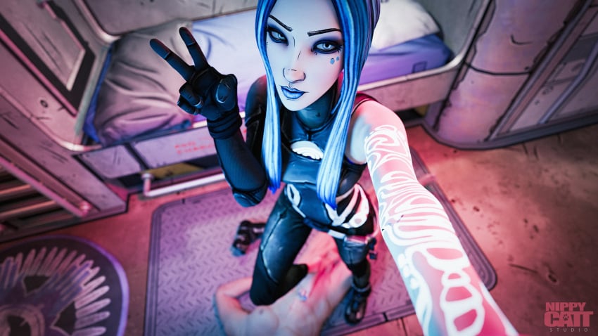 1boy1girl 3d 3d_(artwork) 3d_model 3d_render 4k blender blender_cycles blue_eyes blue_hair blue_hair_female blue_lips blue_lipstick boots boots_removed borderlands borderlands_3 domination dominatrix feet foot_fetish foot_play footjob footwear gloves hi_res highres leggings lipstick maya_(borderlands) maya_the_siren nippycattstudio self_upload shoe_fetish shoes shoes_removed tagme tattoo tattooed_arm tattoos toes trample trampling video_game_character video_games