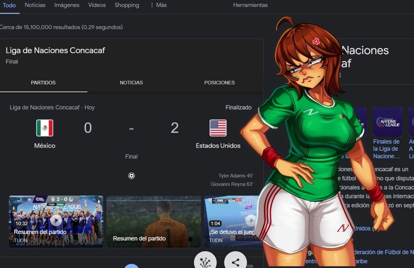 accelart angry_face big_ass big_breasts curvy defeated hourglass_figure mexican_female mexico-chan_(accelart) national_personification soccer soccer_uniform world_cup