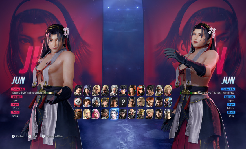 1girls 3d breasts female female_only kazama_jun milf mod namco partially_clothed solo tekken tekken_8