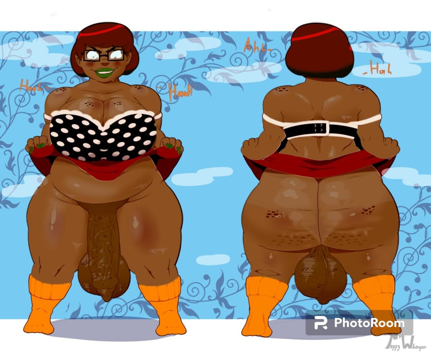 1futa balls big_balls breasts cellulite clothed dark-skinned_futanari edit fan_edit flaccid foreskin futa_only futanari huge_ass huge_balls huge_cock human humanoid_penis large_penis long_foreskin penis poppy-whomper scooby-doo short_hair solo tagme testicles_clench thick_thighs uncircumcised uncut unretracted_foreskin veiny_penis velma_(series) velma_dinkley velma_dinkley_(velma) wide_hips