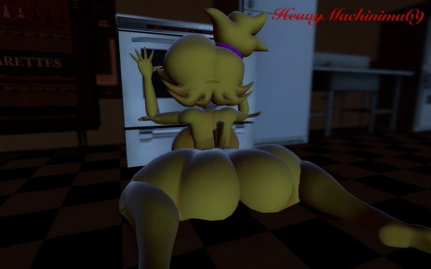 1girls 3d 3d_(artwork) ass barefoot big_ass big_breasts breasts cally3d chica chica_(cally3d) chica_(fnaf) chiku chiku_(cryptia) clazzey completely_nude completely_nude_female cryptiacurves fazclaire's_nightclub female female_only five_nights_at_freddy's fredina's_nightclub full_body heavymachinima69 naked naked_female nude nude_female on_floor oven solo solo_female