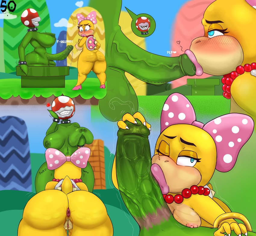 1futa 1girls absurd_res anthro areolae balls big_ass big_breasts big_lips big_penis bimbo bimbo_lips blowjob bow breasts duo erect_penis erection fellatio female furry futa_on_female futanari hand_on_penis heart huge_ass huge_cock koopa large_penis lips lipstick mario_(series) nipples oral oral_penetration outdoors penis pink_lips pink_lipstick pipes piranha_plant plantie plantie_on_furry presenting_hindquarters self_upload sex shortstack souley69 sucking sucking_penis super_mario_bros. thick_lips thick_thighs wendy_o._koopa wide_hips