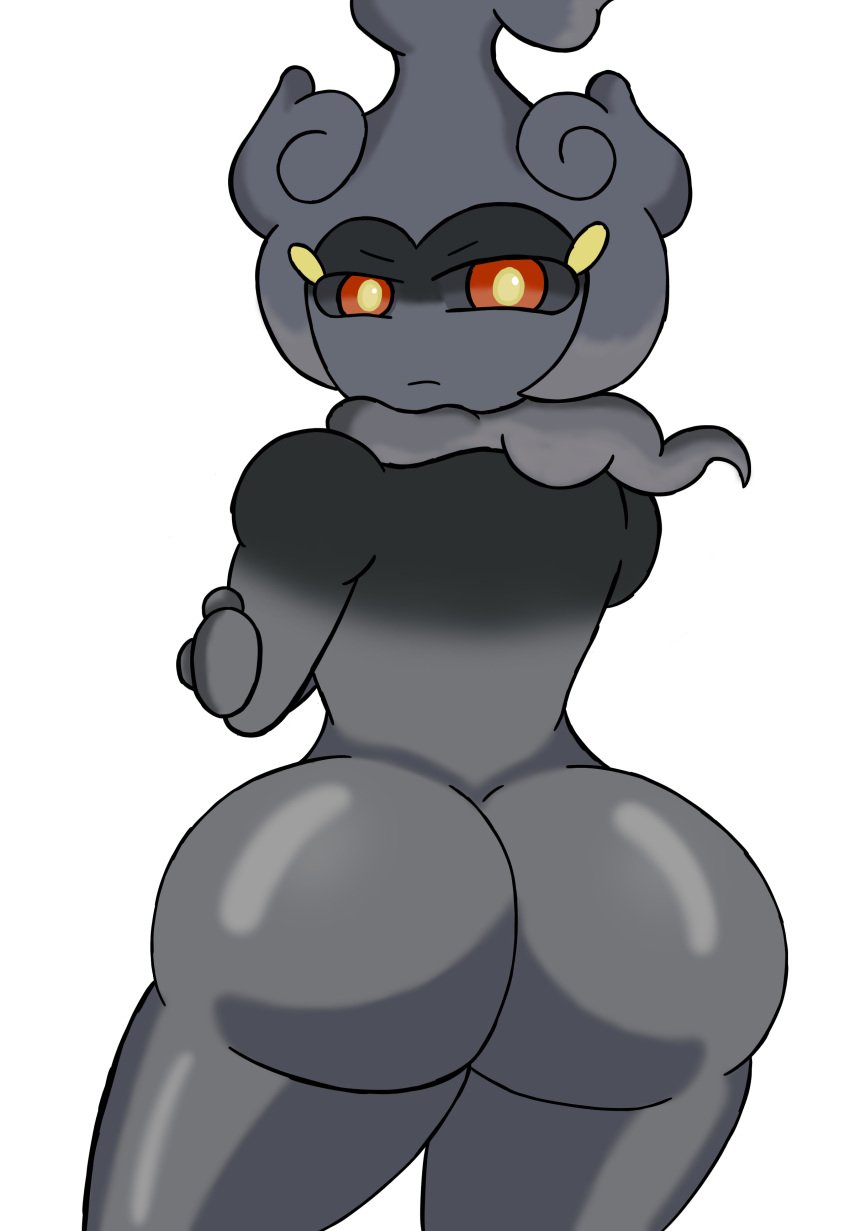 1boy angry ass ass ass_focus back_view big_butt bubble_butt crossed_legs femboy ghost its_archville looking_at_viewer looking_back male_only marshadow pokemon pokemon_(species) self_upload solo thick_ass thick_thighs thighs