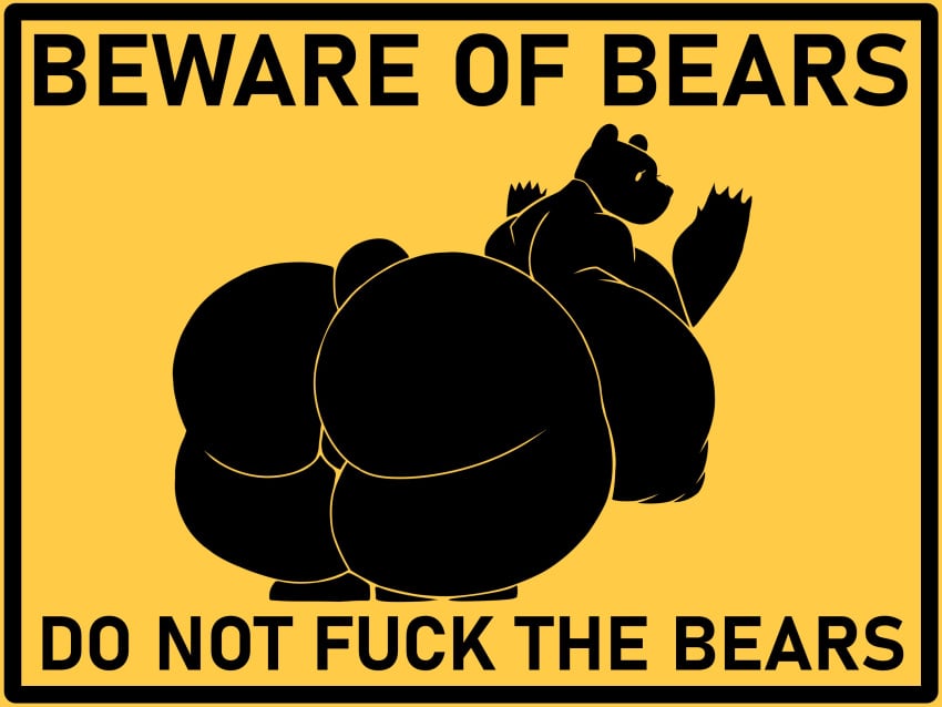 1girls anthro areolae ass bear bear_ears bear_girl bear_tail ber00 big_ass big_breasts breasts breasts_bigger_than_head busty caution_sign completely_nude curvaceous curvy curvy_body curvy_female curvy_figure english_text fat_ass female female_only huge_ass huge_breasts huge_thighs inviting inviting_to_sex large_ass large_breasts large_thighs looking_at_viewer looking_back mammal massive_ass massive_breasts nipples nude nude_female pictogram presenting_hindquarters solo solo_anthro text thick_ass thick_thighs thunder_thighs voluptuous voluptuous_female warning_sign yellow_background