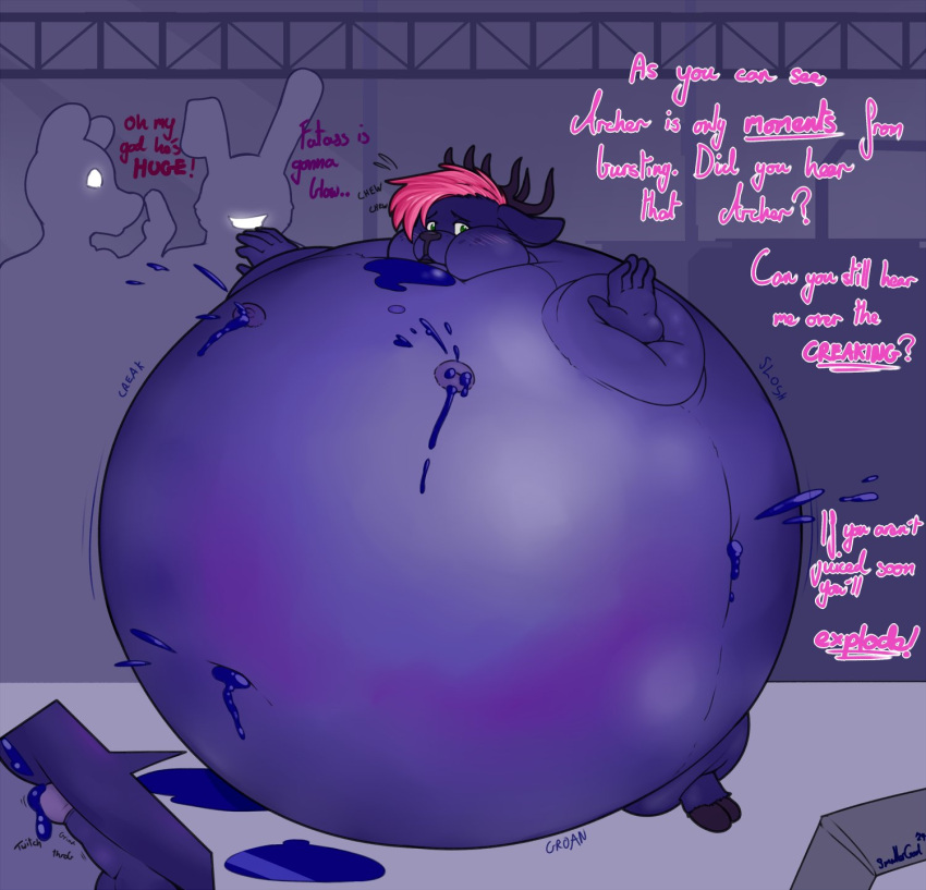 about_to_burst big_penis blueberry_inflation cheeks_inflation creaking deer groaning huge_cock inflation jennysmallergod lactating lactating_juice lactation penis spherical_inflation sunken_head sunken_limbs