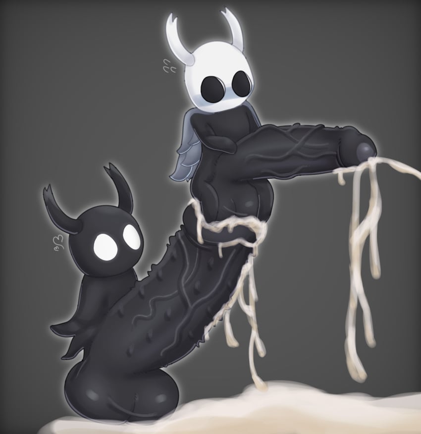 cum cum_in_ass cum_pool cute cutetory hollow_knight hyper_balls hyper_penis male male_only protagonist_(hollow_knight) shade_(hollow_knight) small_but_hung