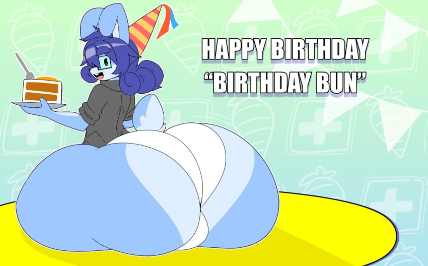 1boy big_ass big_butt birthday birthday_cake bottom_heavy bottom_heavy_male cake huge_ass male male_only thiccbuns wilson_barnaby wilsonbunnycake