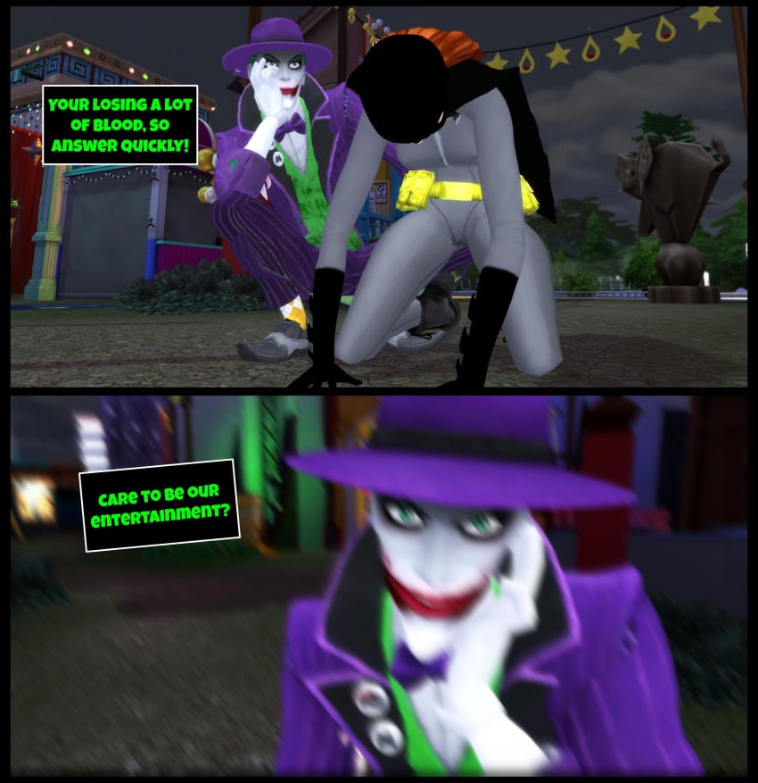 3d barbara_gordon batgirl batman_(series) comic comic_page dc dc_comics devious_desires deviousdesires joker older_male older_man_and_teenage_girl page_7 pof3445 red_hair sims4 the_joker the_sims_4