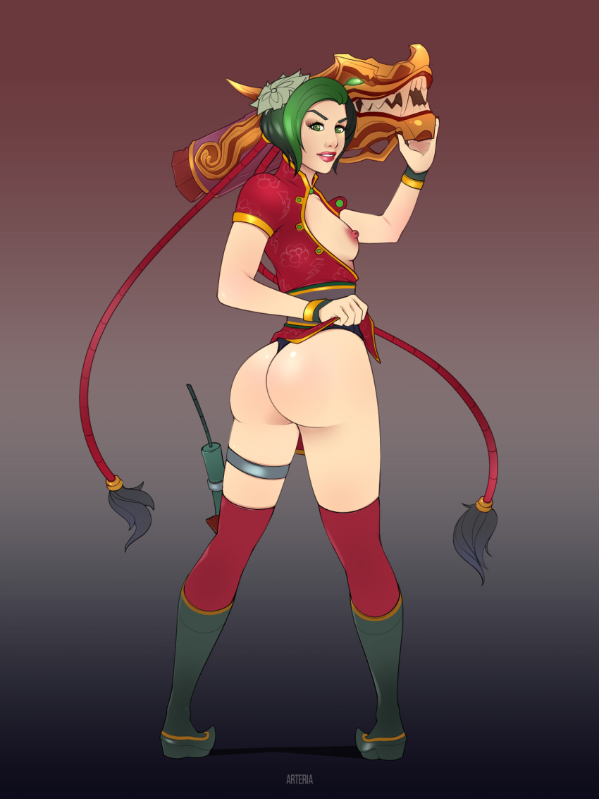 arteria firecracker_jinx jinx_(league_of_legends) league_of_legends lunar_new_year lunar_revel_series solo tagme year_of_the_goat