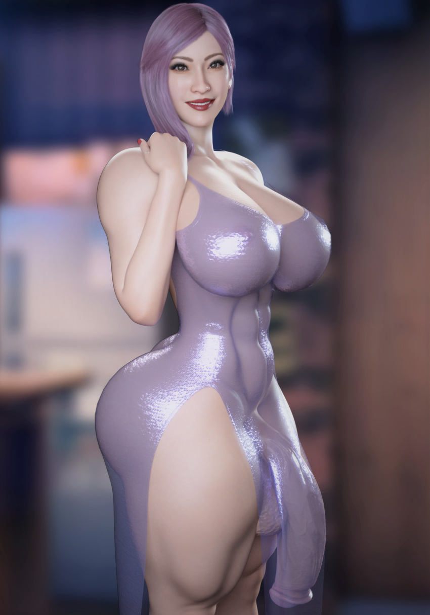 3d audrix concealing_penis dress futa_only futanari huge_ass huge_breasts huge_cock penis_under_dress ryuu_ga_gotoku seong-hui solo_futa thick_penis toned_futa voluptuous_female