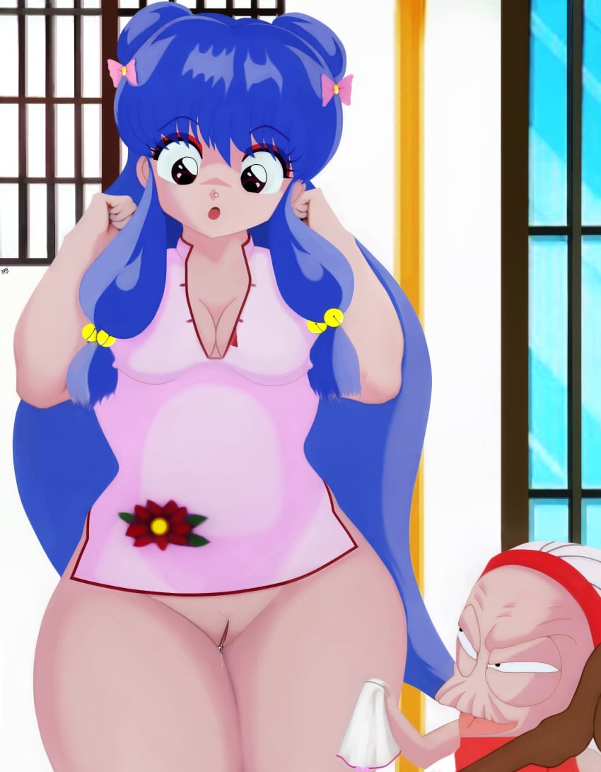 1girls bottomless cologne conchapeluda minidress panties pornography provocative ranma_1/2 ruler sex sexy_dress shampoo_(ranma_1/2) vagina vaginal_penetration without_panties