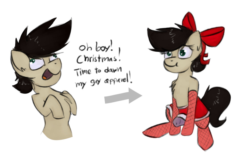 clothed clothing crossdressing equine fan_character horse mammal marsminer my_little_pony pone_keith pony