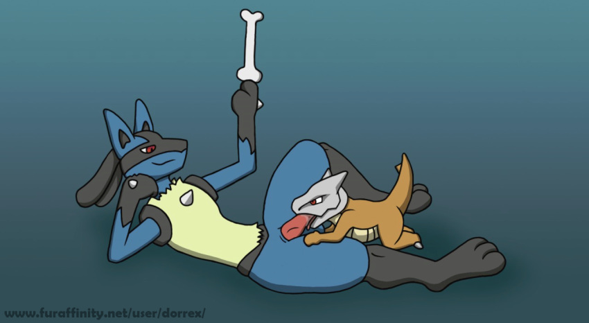 ambiguous_gender domination dorrex duo fellatio lucario male male/ambiguous marowak nintendo oral penis pokemon pokemon_(species) sex simple_background sucking video_games