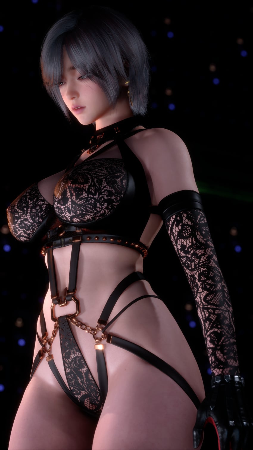 3d alternate_costume alternate_hairstyle android android_girl artist_name artist_request asian asian_female bangs bare_legs bare_thighs big_breasts chains earrings eve_(stellar_blade) grey_hair large_breasts lingerie lingerie_bra lingerie_only lingerie_panties medium_hair see-through see-through_clothing see-through_shirt see-through_top slim_waist stellar_blade tagme thick_thighs video_game video_game_character white_hair wide_hips