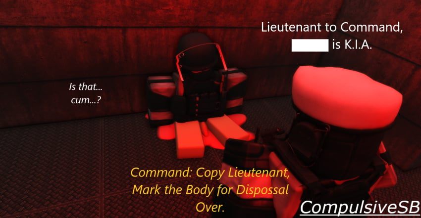 3d after_rape after_sex aftermath artist_name comic comic_page compulsivesb cum cum_on_penis cum_puddle dialogue english_text flaccid flaccid_cock flaccid_penis flaccid_penis_after_sex gay half-dressed half_naked military military_clothing military_uniform roblox robloxian scp_foundation scp_guard self_upload tagme text unconscious