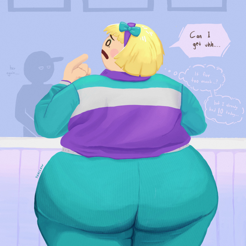 1girls bbw big_ass big_breasts big_butt bra chubby chubby_female clothing dialogue fat fat_ass fat_butt female flipline_studios milf papa_louie plump sunilasu vicky_(papa_louie) video_game video_game_franchise video_games wink