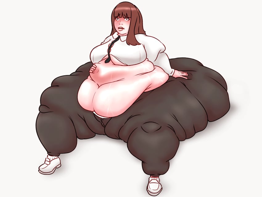 1girls belly big_belly blessedarethethick fat_rolls huge_ass huge_thighs mizuki_(gabbadraws) morbidly_obese morbidly_obese_female thighs