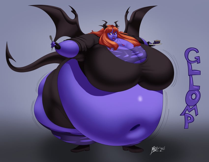 big_breasts blueberry_inflation breasts cleavage female huge_breasts inflation lordaltros thick_thighs wide_hips