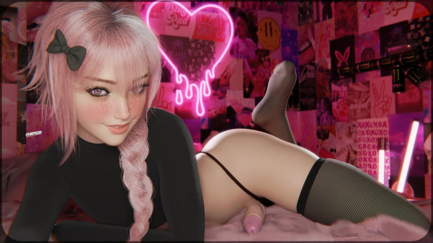 1boy 1femboy 3d 3d_(artwork) 3d_model androgynous astolfo_(fate) big_penis braid braided_hair bubble_ass bubble_butt erect_penis erection fate_(series) feet feet_up femboy femboy_focus femboy_only feminine feminine_faced_male feminine_male feminine_pose fishnet fishnet_legwear fishnet_stockings girly long_hair makeup nr983d pink_eyes pink_hair pose posing ribbon shaved_pussy sissy slim slim_male slim_waist smile smiling solo solo_femboy solo_focus solo_male trap yaoi