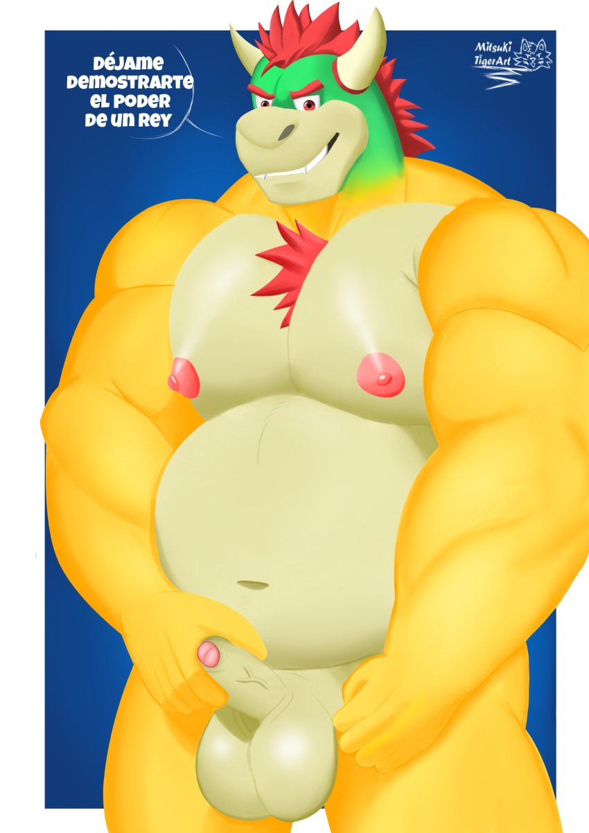 bowser bowser_day bowser_logo male_only mario_(series) mitsukitigerart tagme