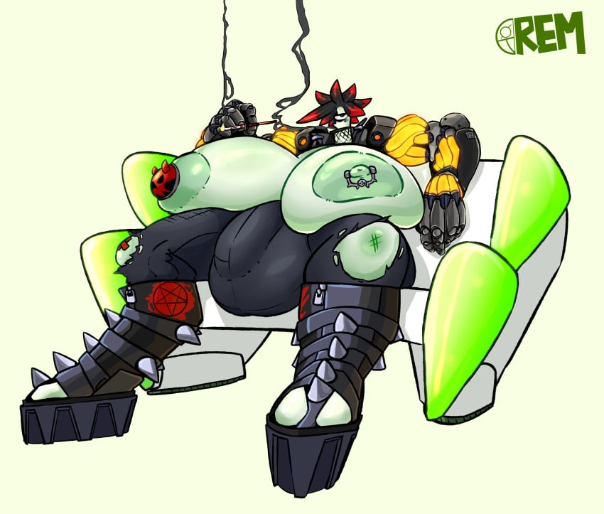 1futa alien alien_girl alien_humanoid areolae balls black_hair breasts clothed clothing flaccid futa_only futanari gigantic_breasts goth green_skin huge_balls huge_breasts huge_cock humanoid humanoid_penis kraed_lighter_(remiman) nipple_piercing nipples no_humans partially_clothed penis prosthesis red_eyes remiman short_hair sitting smoke_from_mouth smoking solo spiked_boots spiked_hair spread_legs the_brutal_series_(remiman) thick_thighs thunder_thighs zaktitet_(the_brutal_series)