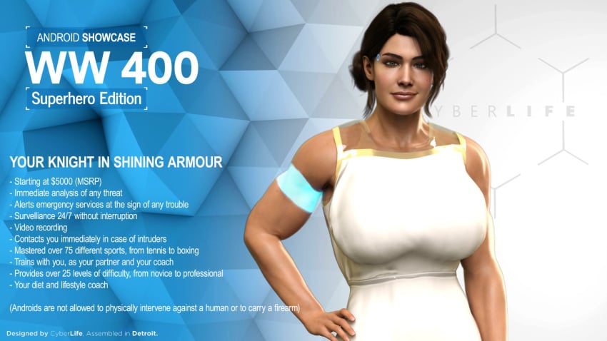 1girls 3d android ass big_ass big_breasts breasts bust busty crossover curvaceous curvy curvy_figure dc dc_comics detroit:_become_human diana_prince female female_focus female_only gynoid hips hourglass_figure huge_ass huge_breasts large_ass large_breasts legs light-skinned_female light_skin mature mature_female otacon212 quantic_dream robot robot_girl robot_humanoid slim_waist solo thick thick_hips thick_legs thick_thighs thighs top_heavy voluptuous waist wide_hips wonder_woman wonder_woman_(series)