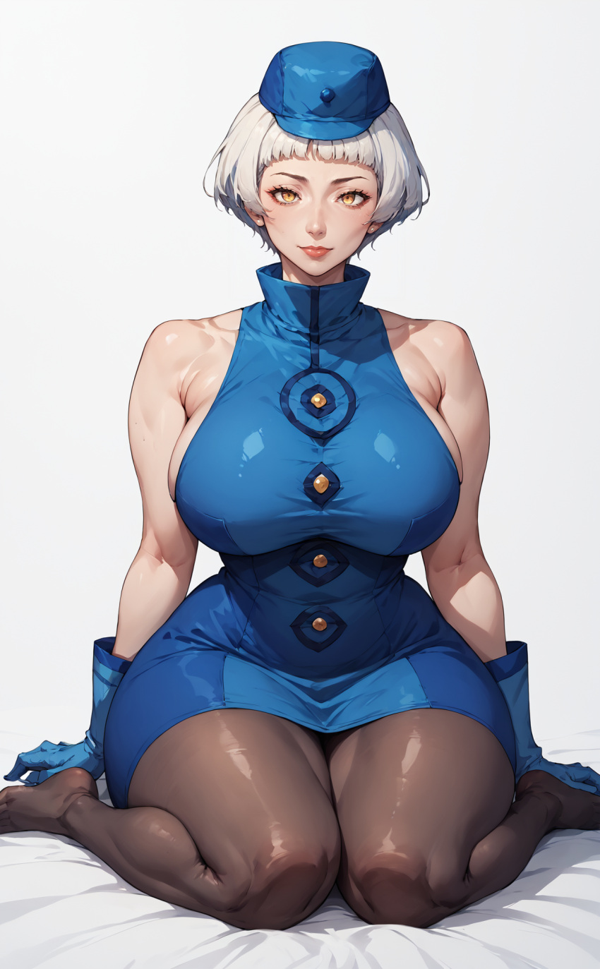 ai_generated elizabeth_(persona) large_breasts pantyhose patreon persona persona_3 thick_thighs wide_hips xheceox yellow_eyes