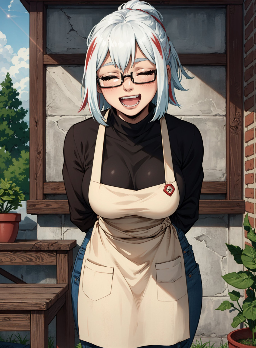 ai_generated female fuyumi_todoroki looking_at_viewer makimass_ai my_hero_academia