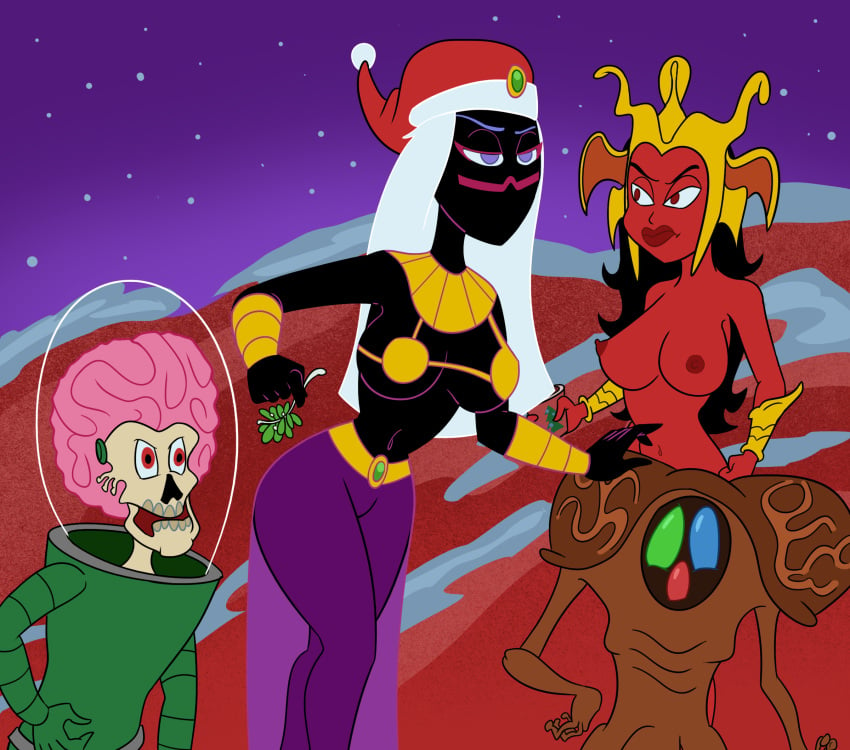 a_princess_of_mars alien barsoom christmas dejah_thoris duck_dodgers literature looney_tunes mars_attacks martian martian_(duck_dodgers) monster monster_girl public_domain queen_tyr'ahnee war_of_the_worlds worldsandcenturies