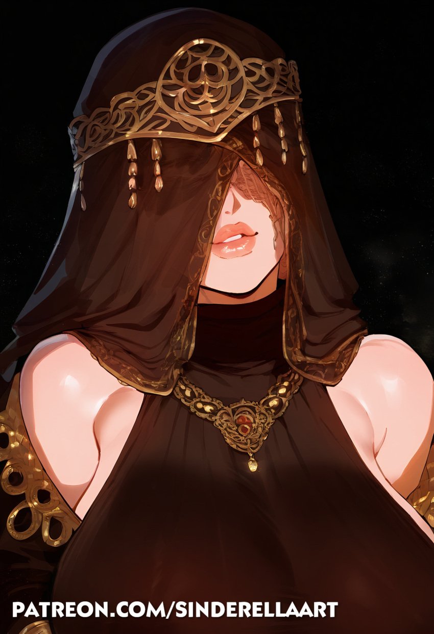 ai_generated big_breasts big_breasts breasts_bigger_than_head busty cleavage commission elden_ring female fromsoftware huge_breasts large_breasts patreon patreon_url patreon_username pawg queen_marika_the_eternal sinderellaart thick voluptuous voluptuous_female