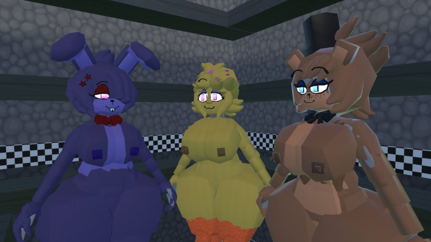 3d anthro anthro_only bedroom_eyes bonfie bonnie_(cally3d) bonnie_(fnaf) breasts chica_(cally3d) chica_(fnaf) chiku five_nights_at_freddy's freddy_(fnaf) fredina_(cally3d) frenni_fazclaire furry furry_only no_humans rec_room recroom recroom-nsfw tagme tagme_(artist) tagme_(character)