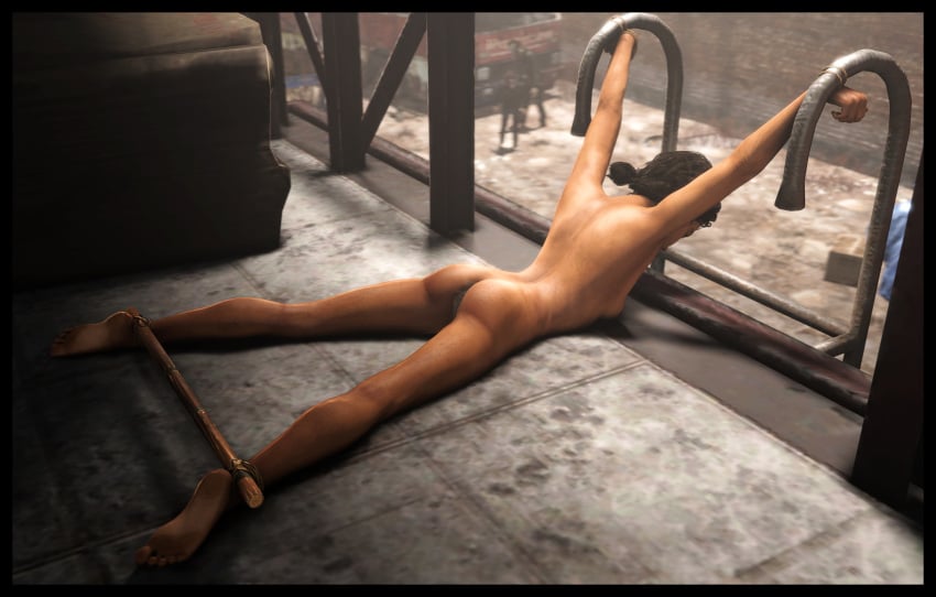 3d ankles_bound ass bondage bound brown_hair clementine_(the_walking_dead) cum cum_inside dubious_consent lenaid sfm short_hair source_filmmaker the_walking_dead the_walking_dead_game thighs tied_up used used_as_an_object wrists_restrained