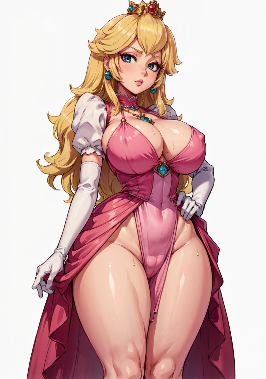 ai_generated female looking_at_viewer makimass_ai mario_(series) princess_peach super_mario_bros._(2023_film) video_games