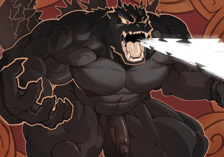 1boy 1male 2024 abs anthro anthro_focus anthro_only ashendawger barely_visible_genitalia beefy claws completely_nude completely_nude_male digital_drawing_(artwork) digital_media_(artwork) erect_penis erection fangs finger_claws furry furry_male furry_only godzilla godzilla_(series) hercules_(disney) humanoid_genitalia humanoid_penis kaiju lizard male male_anthro male_focus male_only muscles muscular_anthro muscular_arms muscular_male nipples nude nude_male pecs pectorals reptile reptile_humanoid solo solo_anthro solo_focus solo_in_panel solo_male spikes spikes_(anatomy) vein veiny_penis zeuszilla