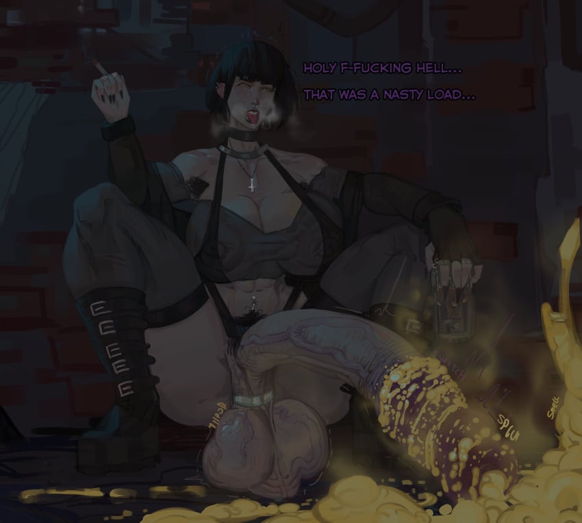 1futa 2024 after_orgasm ahe_gao ahegao areolae balls better_version_at_source big_areola big_balls big_breasts big_penis black_hair boots bottomless breasts cigarette clothed clothing cock_ring cross cross_necklace cum cum_on_floor dialogue disgusting_cum ear_piercing english_text erection excessive_cum excessive_smegma fumes futa_only futanari goth goth_futa goth_girl green_eyes hi_res huge_balls huge_breasts huge_cock human legwear light_skin mostly_nude open_mouth penis piercing piercings pubic_hair smegma smegmafied_cum smoking solo solo_futa squatting tears text thick_cum thick_thighs tongue tongue_out twitter_sample upside_down_cross zyldark