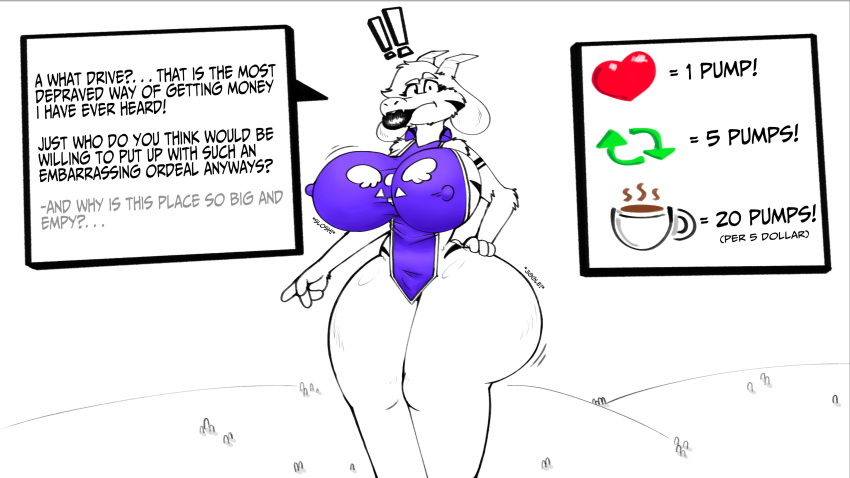 air_inflation asriel_dreemurr ass ass_expansion big_ass big_butt breast_expansion butt butt_expansion comic dialogue donation_drive fat_ass fat_butt female hourglass_figure huge_ass huge_butt inflation kg88 lower_lip nipples_visible_through_clothing plump_ass plump_butt tagme thick_ass thick_hips thick_lips thick_lower_lip thick_thighs undertale wide_ass wide_hips wide_thighs