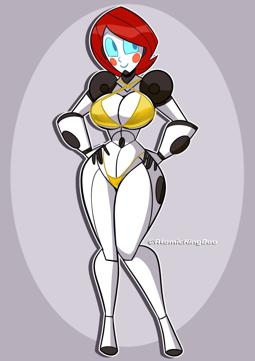 1girls 5_fingers 5n-g31 android android_girl angela_gears artist_name athletic athletic_female atomickingboo avery_gears big_breasts blue_eyes breasts busty curvaceous curves curvy curvy_figure digital_media_(artwork) droid female female_focus fit fit_female gynoid hair hips hourglass_figure huge_breasts humanoid large_breasts legs light-skinned_female light_skin lips machine machine_girl metal metal_body metallic metallic_body metallic_woman original original_character red_hair robot robot_girl short_hair the_space_angels thick thick_legs thick_thighs thighs voluptuous waist white_body white_skin wide_hips