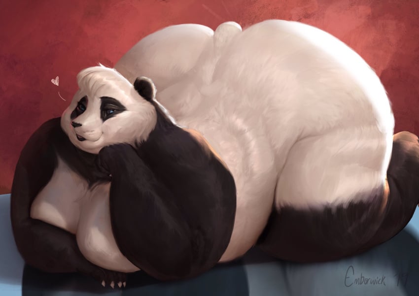 anthro ass ass_up bbw bear big_ass big_breasts breasts chubby chubby_female curvaceous curvy curvy_ass curvy_body curvy_figure curvy_hips curvy_thighs emberwick fat fat_ass fat_female female female_focus fluffy giant_panda gillpanda_(character) huge_ass huge_hips hyper large_ass large_female looking_at_viewer massive_ass massive_hips nude panda pin_up plump posing posing_for_the_viewer soft_shading thick_thighs voluptuous voluptuous_female wide_hips