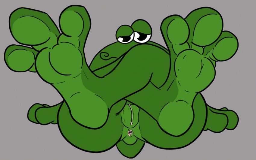 2023 2d_animation 3_fingers 3_toes amphibian animated anus ass clitoris curling_toes feet female feral feral_only fingers fol foot_fetish foot_focus frame_by_frame frog genitals googly_eyes green_body koulapic plantigrade presenting prizee pussy short_playtime simple_background sitting smile soles solo toes toony unfinished