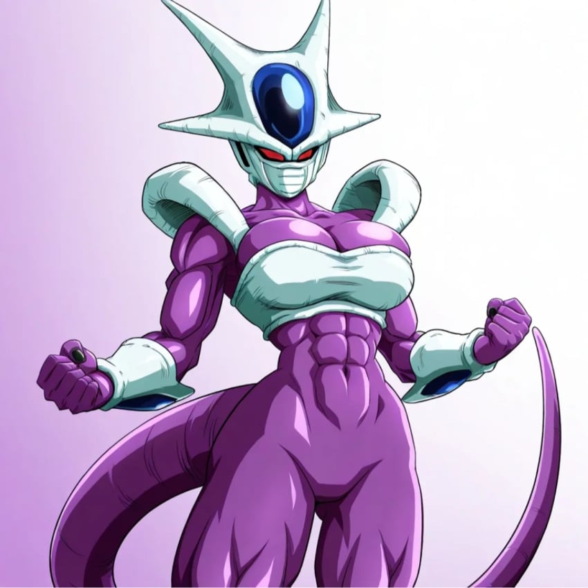 1girls ai_generated alien_girl big_breasts cooler_(dragon_ball) dragon_ball female muscular muscular_female rule_63
