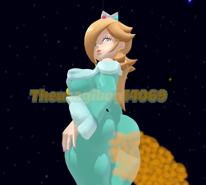 (theusagiboy1406) 3d 3d_(artwork) back_view backboob bare_thighs big_ass big_butt blonde_hair blue_dress blue_eyes breasts crown dress_lift fart fart_cloud fart_fetish farting fat_ass gigantic_ass gigantic_breasts hair_over_one_eye huge_breasts huge_thighs light-skinned_female light_skin long_hair looking_back low-angle_view mario_(series) massive_ass massive_breasts mikumikudance mmd nintendo princess_rosalina smiling solo_female super_mario_bros. super_mario_galaxy super_smash_bros. thick_body thick_female thick_thighs thighs voluptuous voluptuous_female